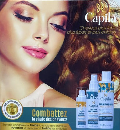 Capila Shampoing 200ml+ Lotion 125ml+ Serum 30ml Pack Anti-Chute