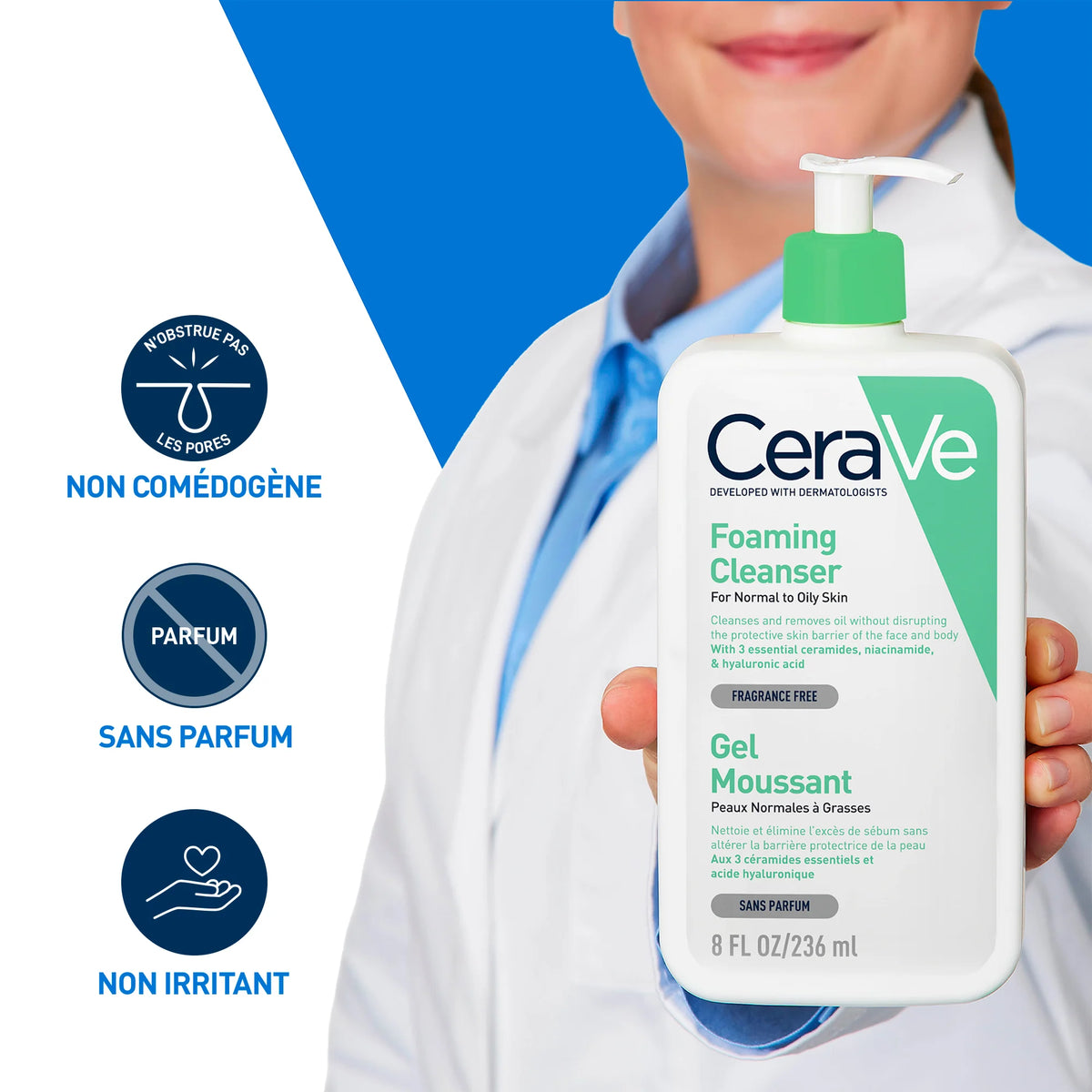 Cerave gel moussant – 236 ml