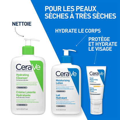 Cerave lait hydratant – 473 ml - Corps & Visage