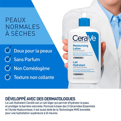 Cerave lait hydratant – 473 ml - Corps & Visage