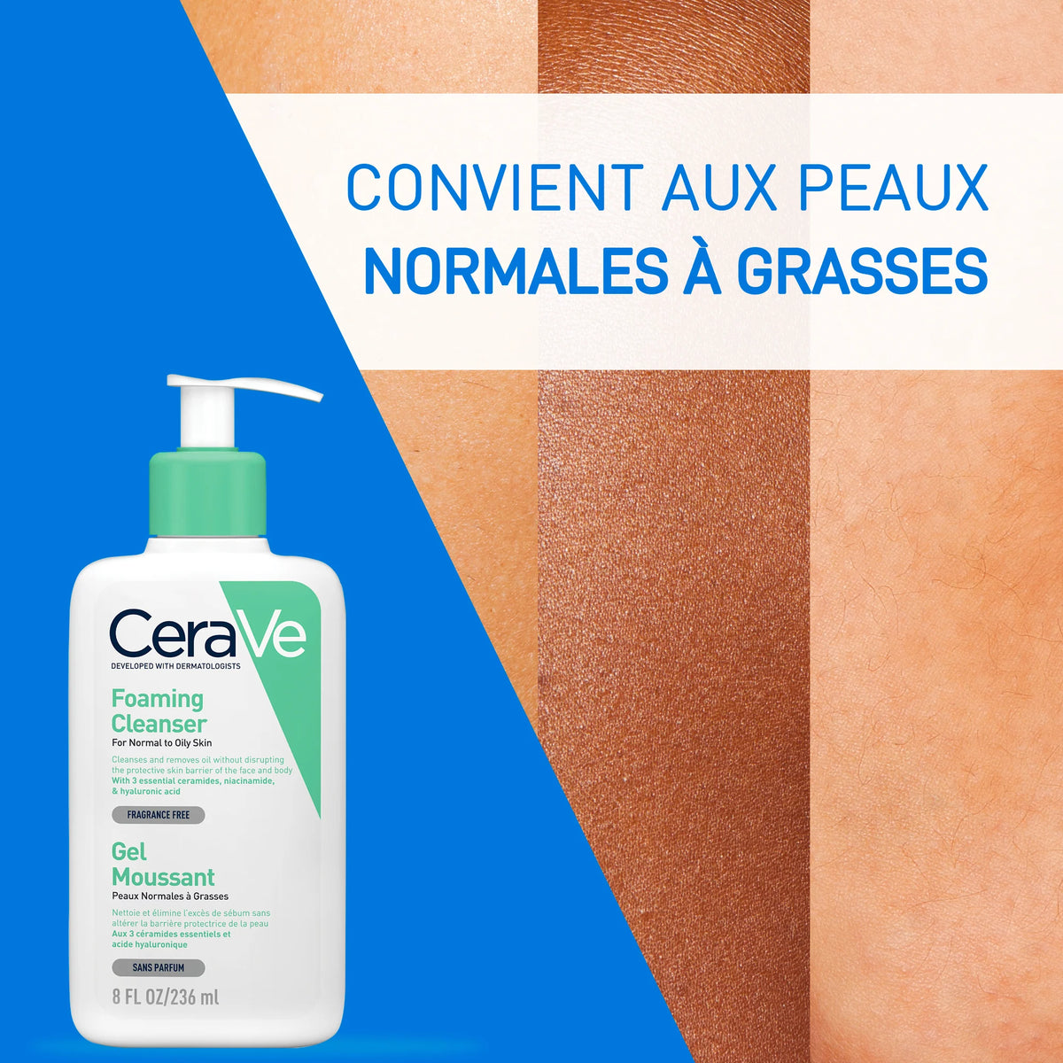 Cerave gel moussant – 236 ml