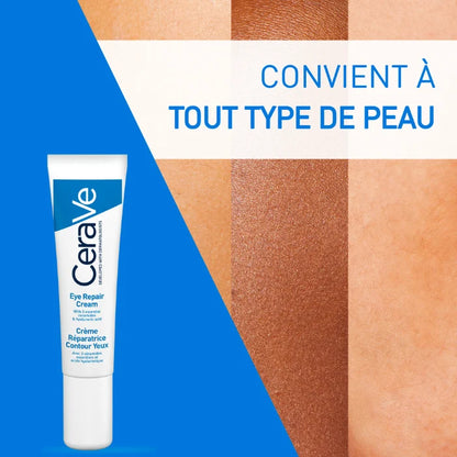 CeraVe Crème Réparatrice Contour Yeux 14 ml anti-cernes et anti-poches