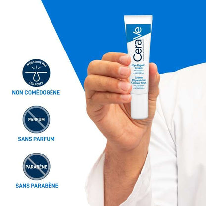 CeraVe Crème Réparatrice Contour Yeux 14 ml anti-cernes et anti-poches