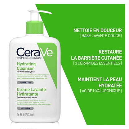 Cerave crème lavante hydratante 473 ml
