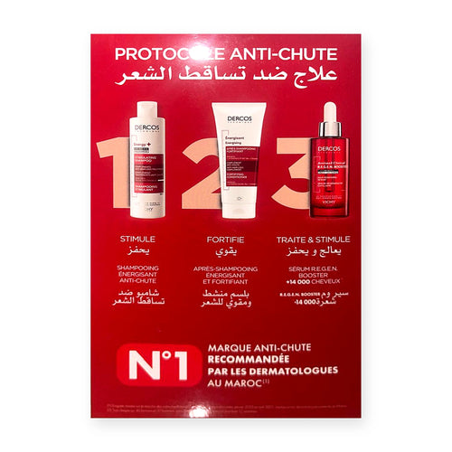 Vichy Dercos Coffret Anti-Chute 3 Étapes – Shampooing, Après-Shampooing & Sérum