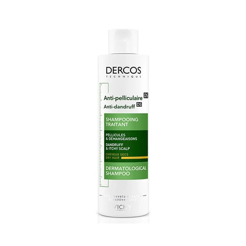 Vichy dercos shampooing antipelliculaire cheveux secs 200 ml